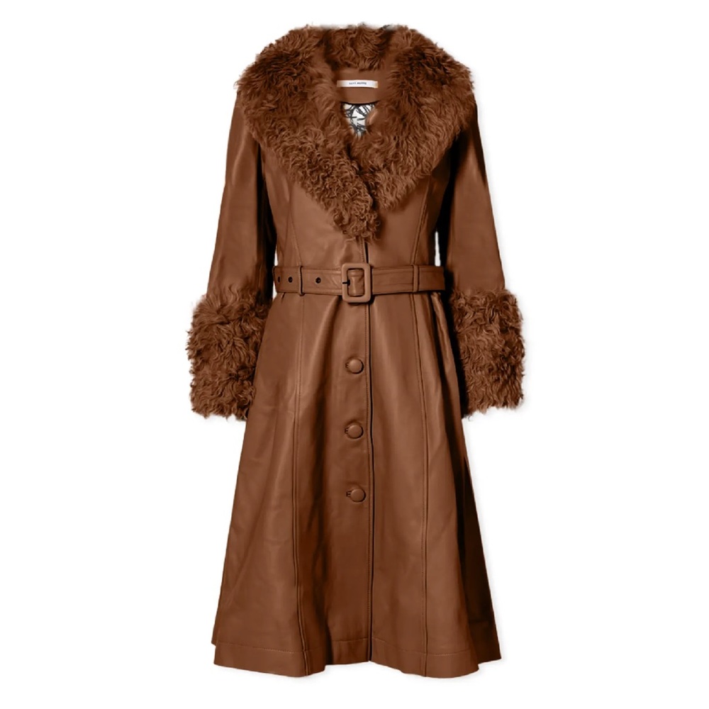 SAKS POTTS FOXY SHEARLING JACKET
WALNUT